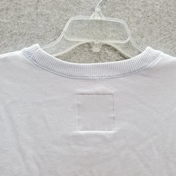 Hollister Women‎ Sweater Medium Blue Logo Embroidered Long Sleeve Crew Neck - Picture 9 of 10